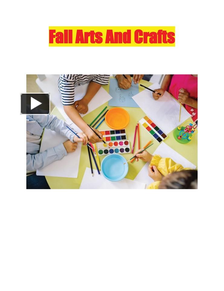 PPT Fall Arts And Crafts PowerPoint presentation free to download