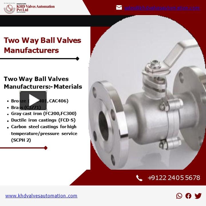 PPT Types and Specifications of Ball Valves PowerPoint presentation