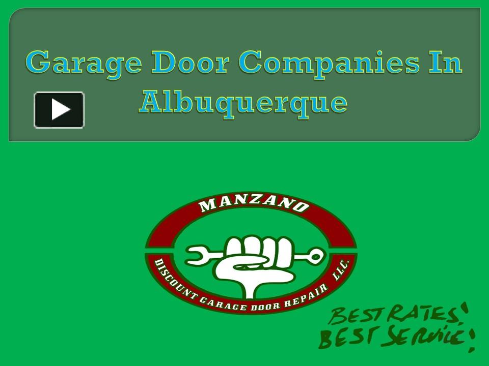 PPT Garage Door Companies In Albuquerque PowerPoint presentation