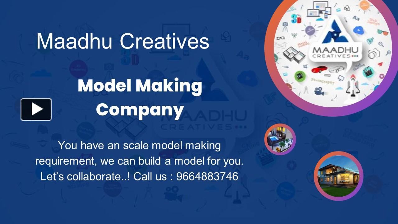 PPT Miniature Scale Model Makers Company in India Maadhu Creatives