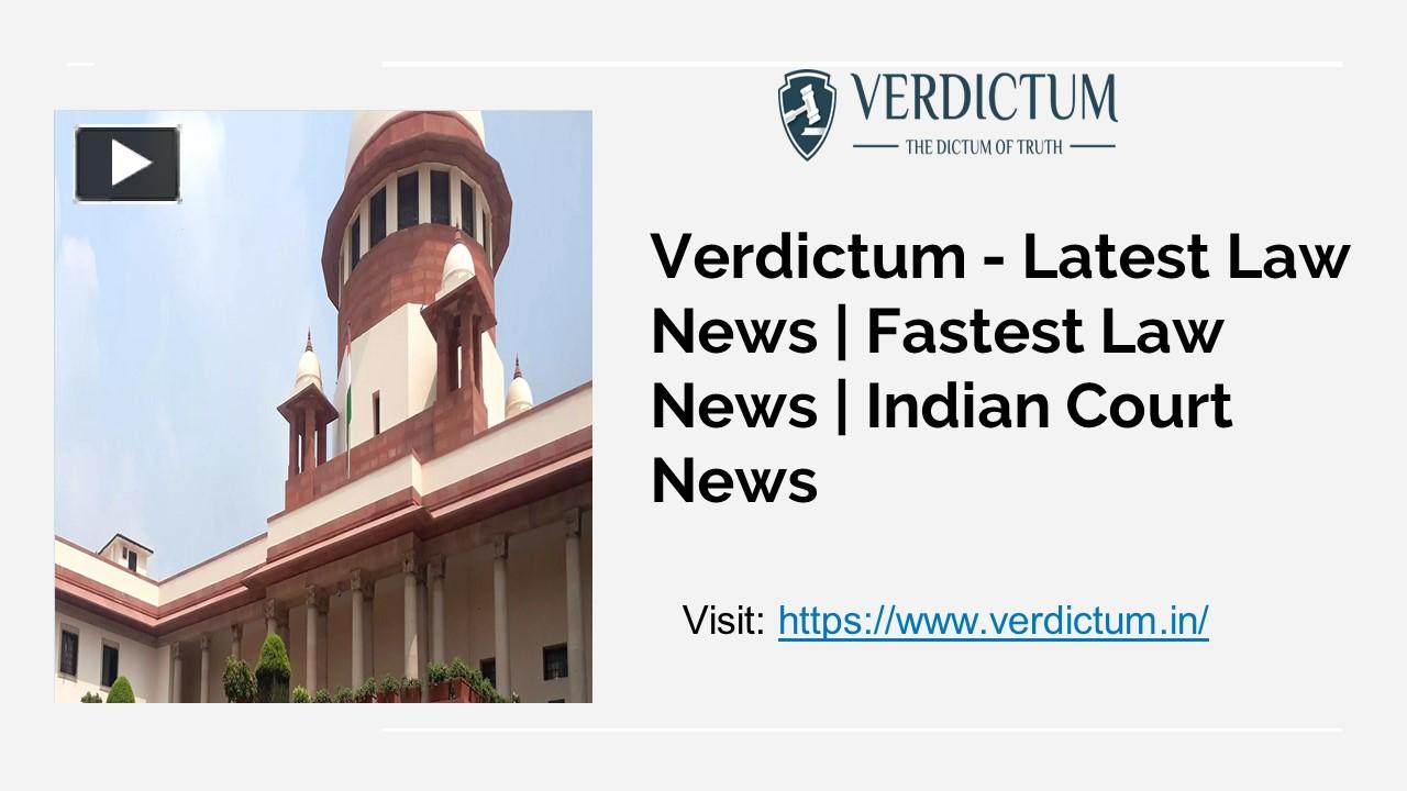 PPT The Daily Laws News Updates Verdictum PowerPoint presentation