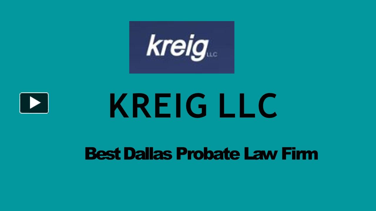 PPT Texas Small Estate Affidavit Kreig LLC PowerPoint presentation
