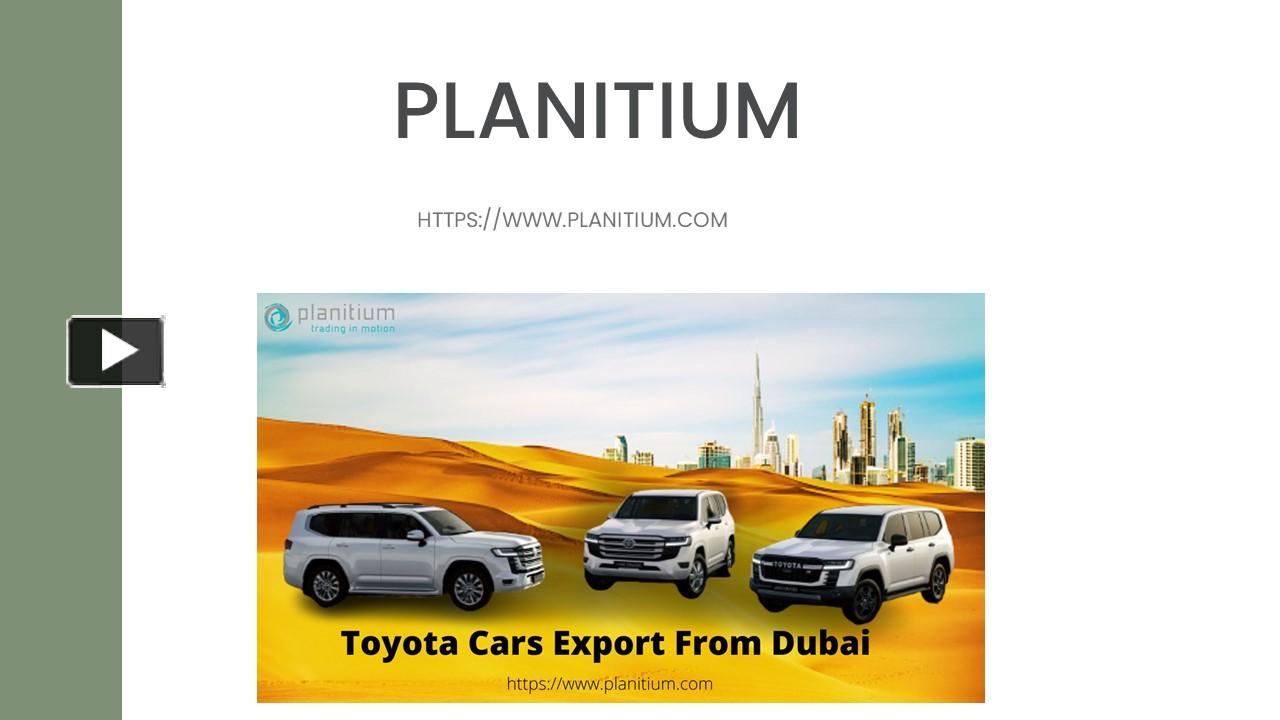PPT Toyota Cars Export From Dubai Choose The Best Cars From The Best Traders! PowerPoint