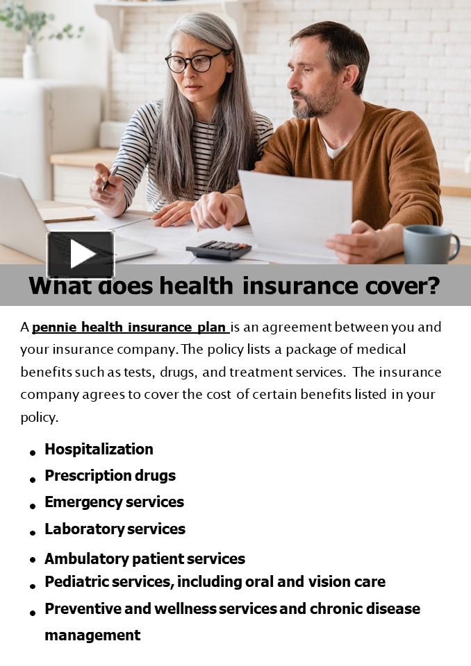 PPT What does health insurance cover? PowerPoint presentation free