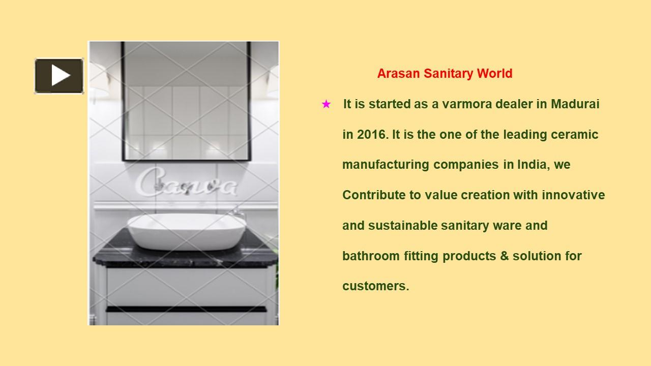 PPT sanitary ware and bathroom fitting products in madurai (1