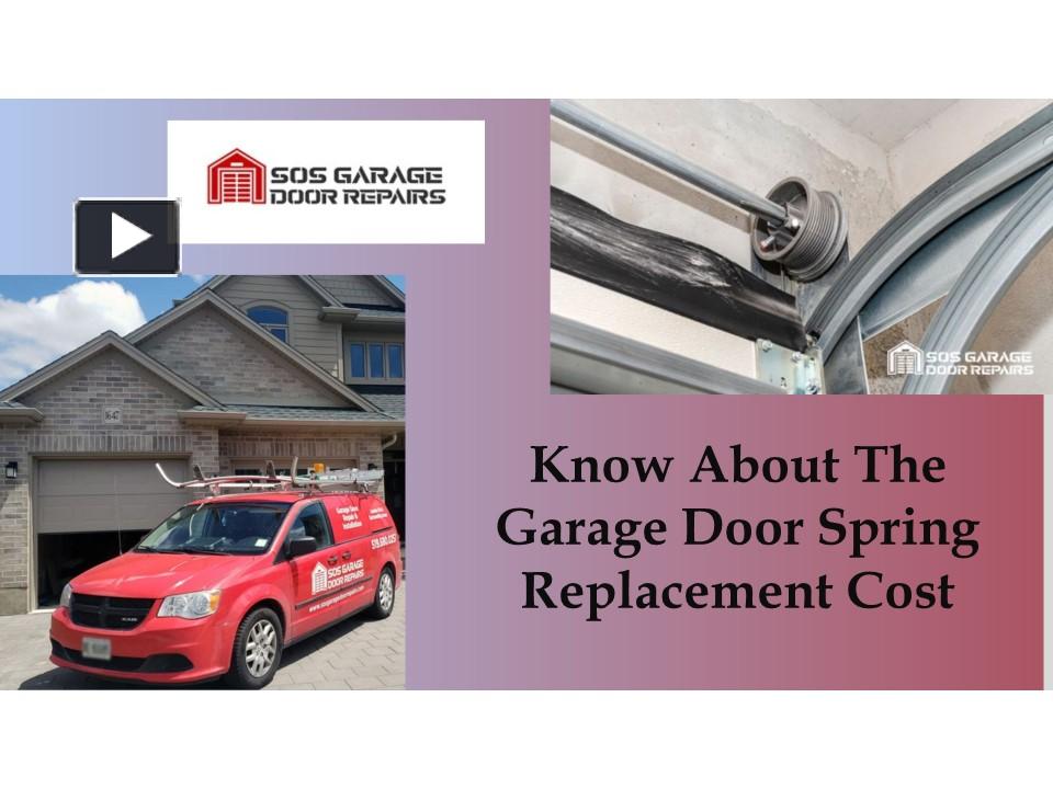PPT Know About The Garage Door Spring Replacement Cost PowerPoint