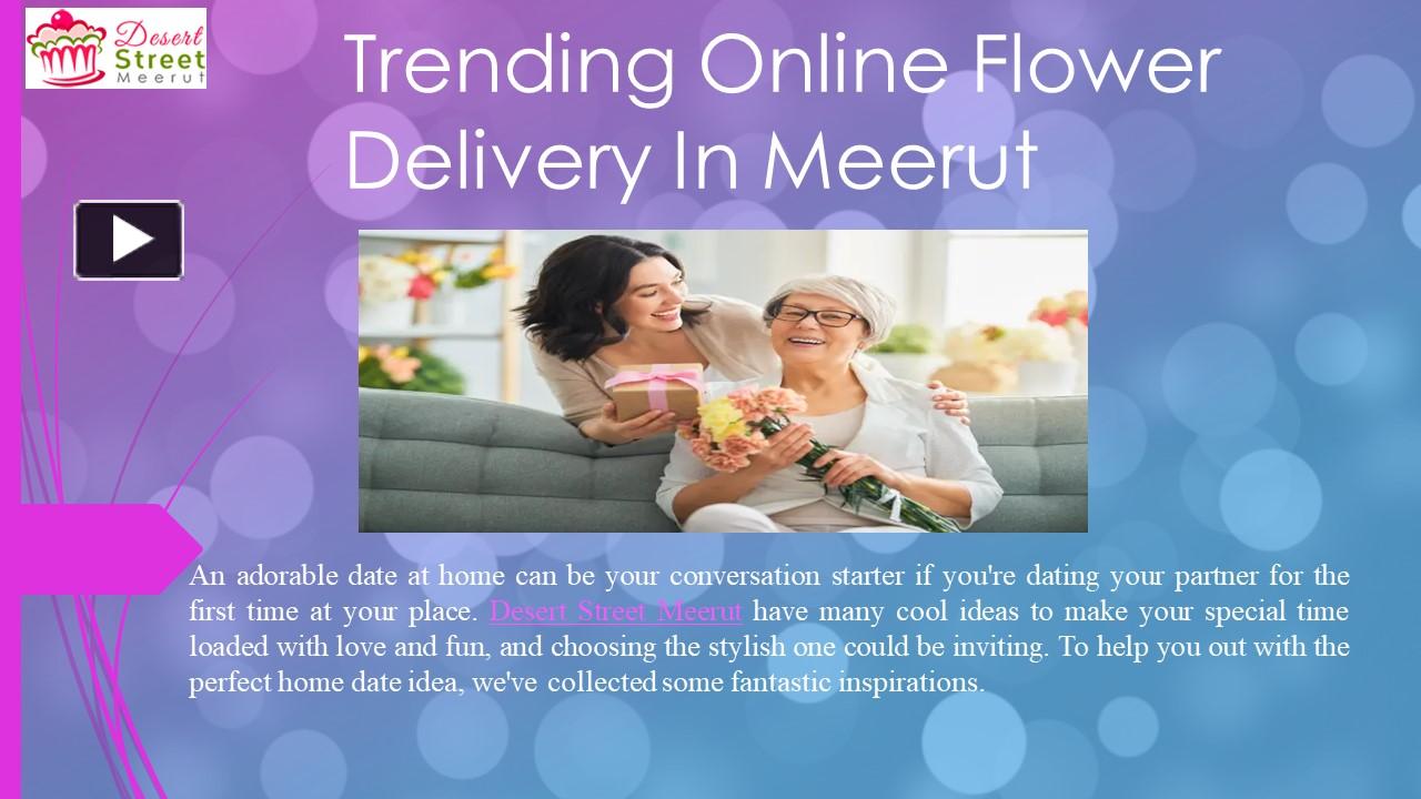 PPT Trending Online Flower And Cake Delivery In Meerut PowerPoint