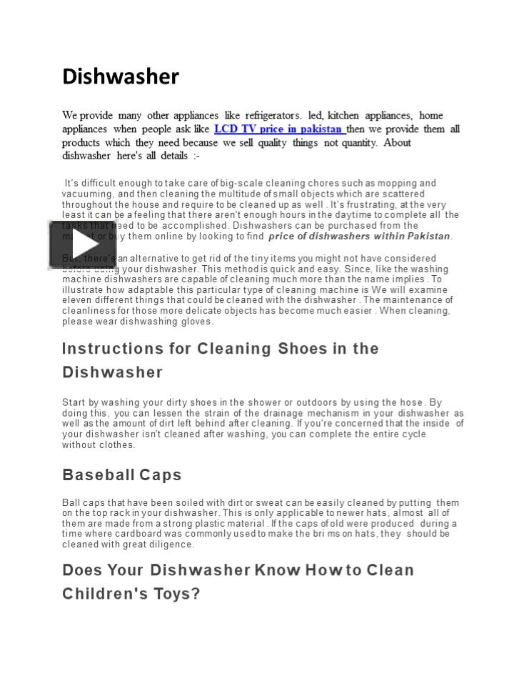 PPT Dishwasher PowerPoint presentation free to download id
