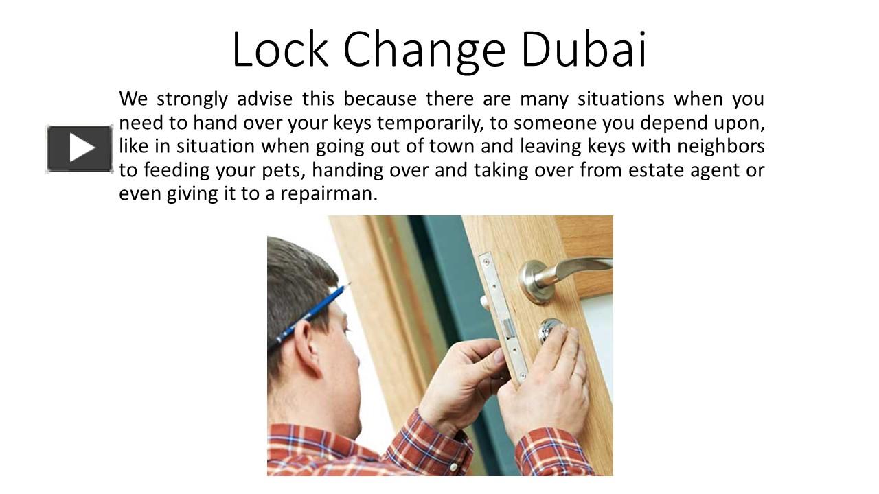PPT Lock Change Dubai PowerPoint presentation free to download id