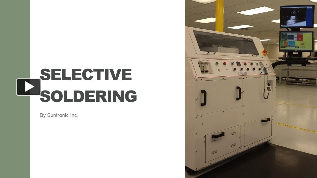 PPT Selective Soldering A Cost Effective Alternative to Wave