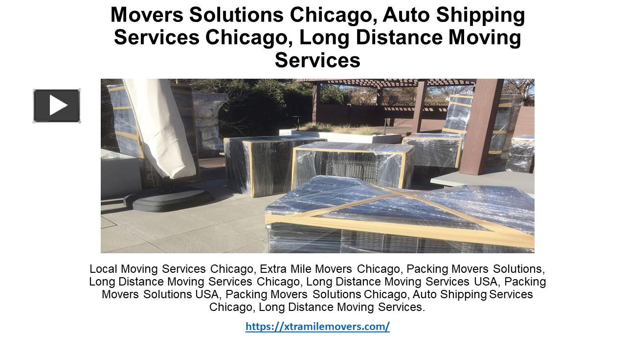 PPT Extra Mile Movers Illinois, Local Moving Services Illinois, Long