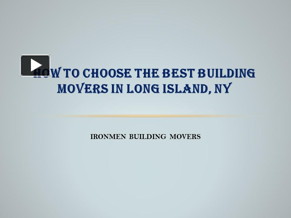 PPT How To Choose The Best House Lifting Contractor In Long Island