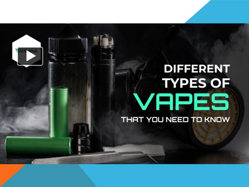 PPT Different Types of Vapes PowerPoint presentation free to
