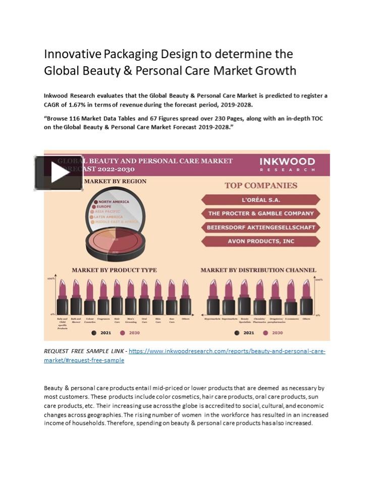 PPT Innovative Packaging Design to determine the Global Beauty