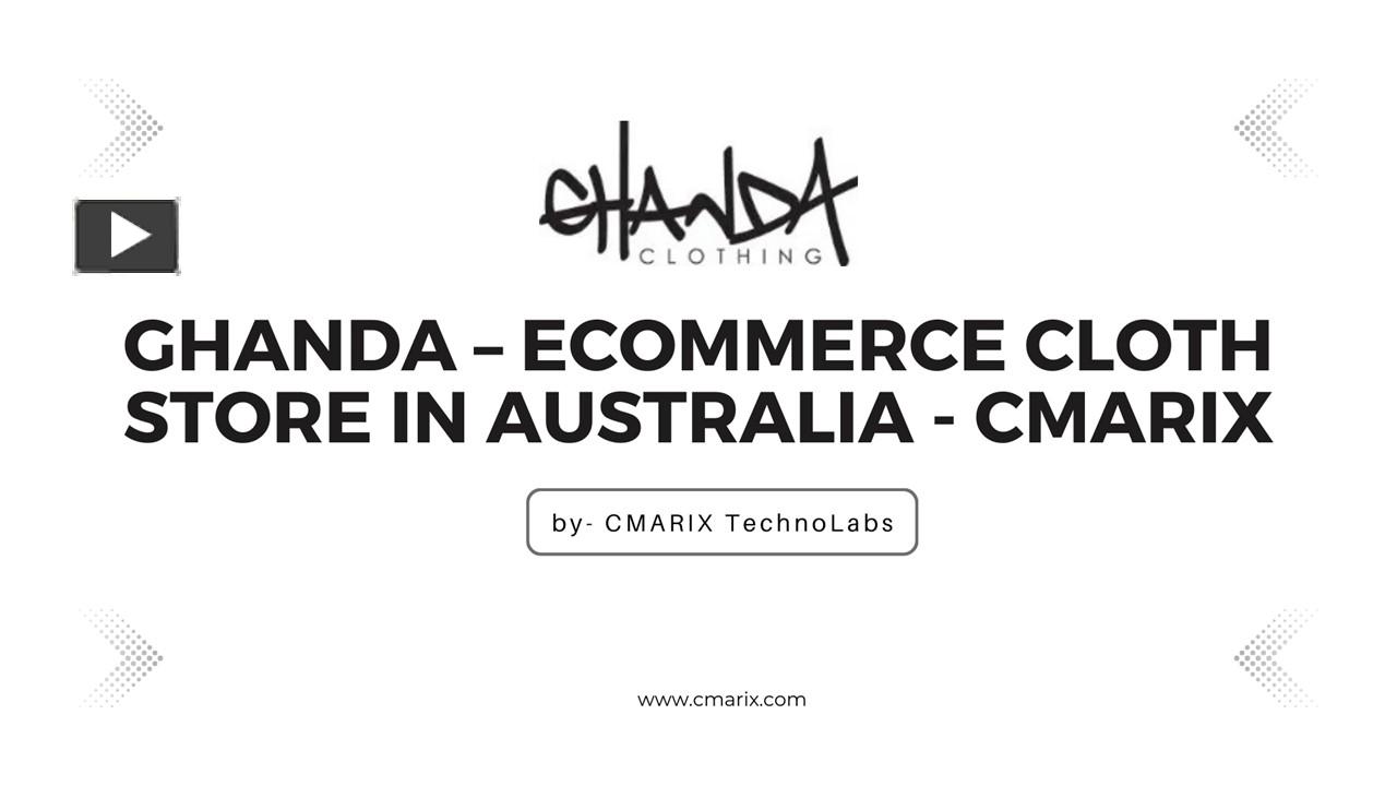 PPT Ghanda Cloth Store In Australia CMARIX PowerPoint
