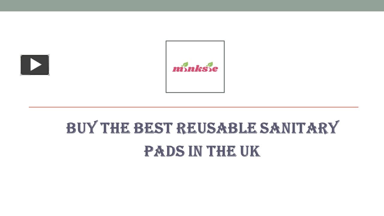 PPT Buy the Best Reusable Sanitary Pads in the UK PowerPoint