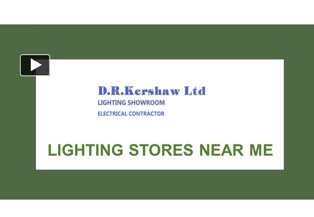 PPT Lighting Stores Near Me PowerPoint presentation free to