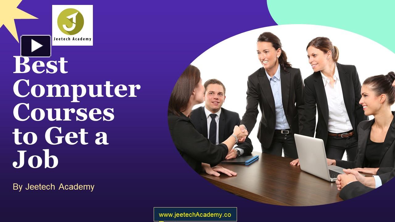PPT Best Computer Courses to Get a Job.pptx PowerPoint presentation