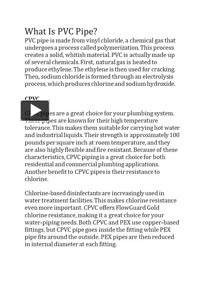 PPT What Is PVC Pipe? PowerPoint presentation free to download id