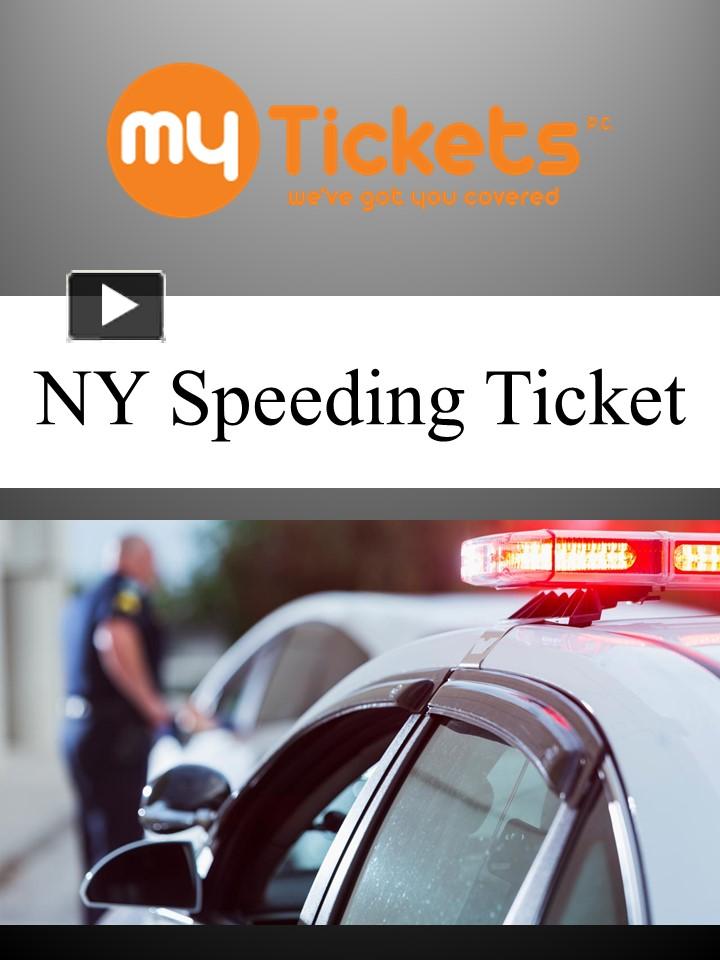 PPT NY Speeding Ticket PowerPoint presentation free to download