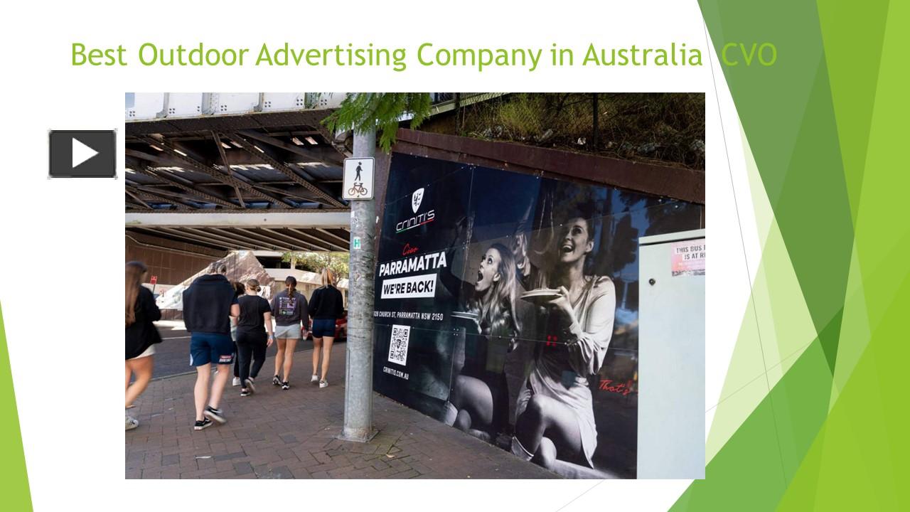 PPT Best Outdoor Advertising Company in Australia CVO PowerPoint