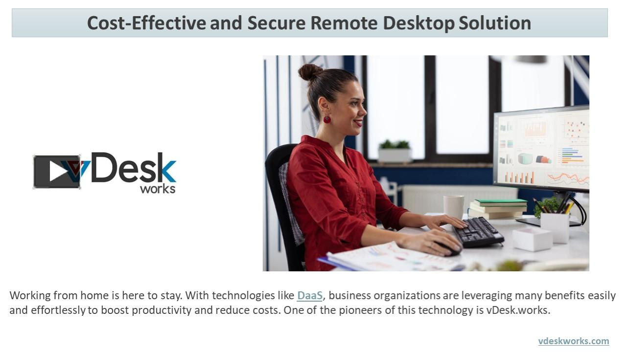 PPT CostEffective and Secure Remote Desktop Solution PowerPoint