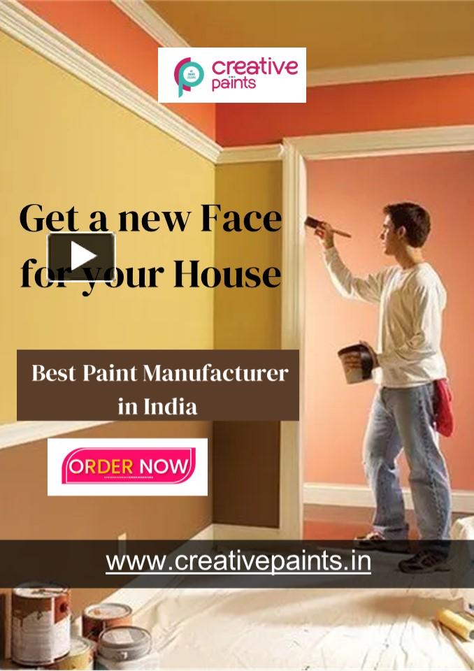 PPT Choose the Best Nearest Paint in Indore Creative Paints