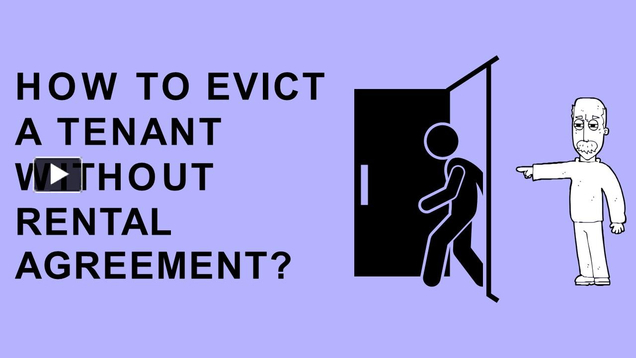 PPT Process of the tenant Eviction Without Rental Agreement in India