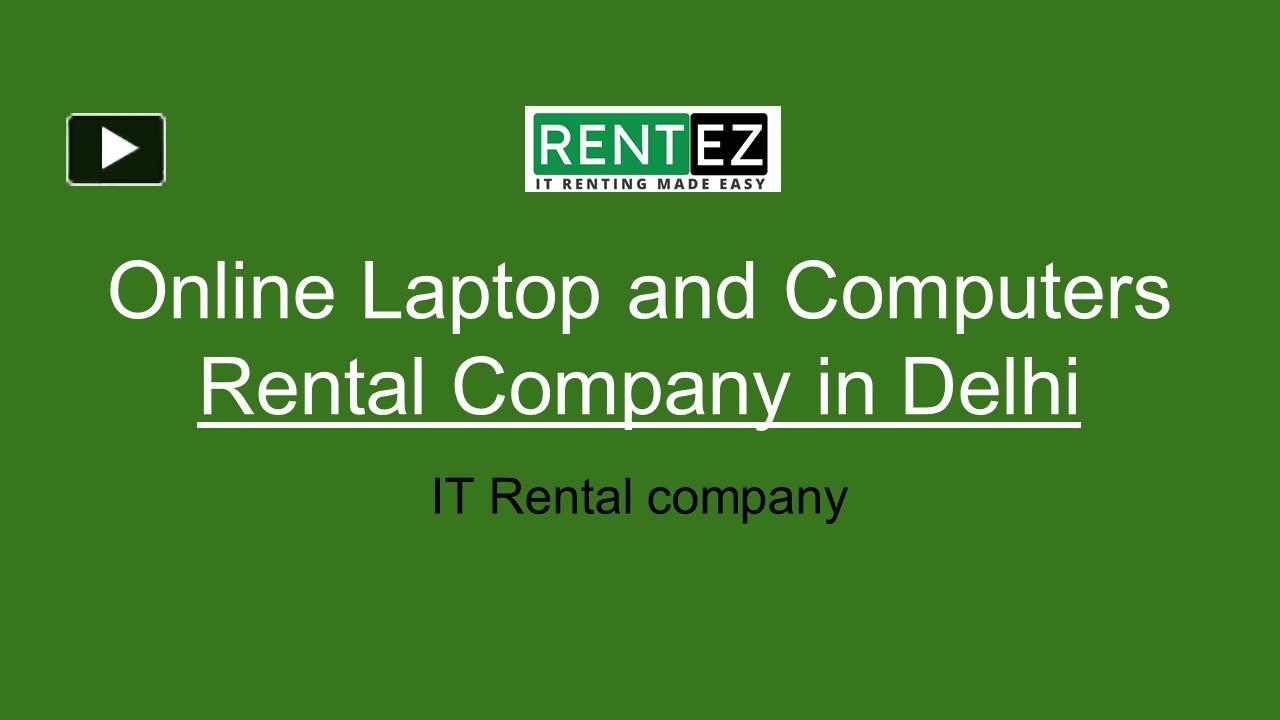 PPT Online Laptop and Computers Rental Company in Delhi PowerPoint