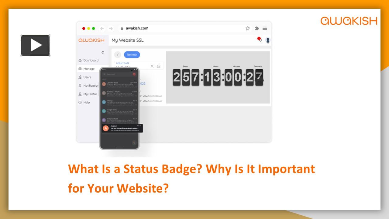PPT Importance of status badge for your business Awakish PowerPoint