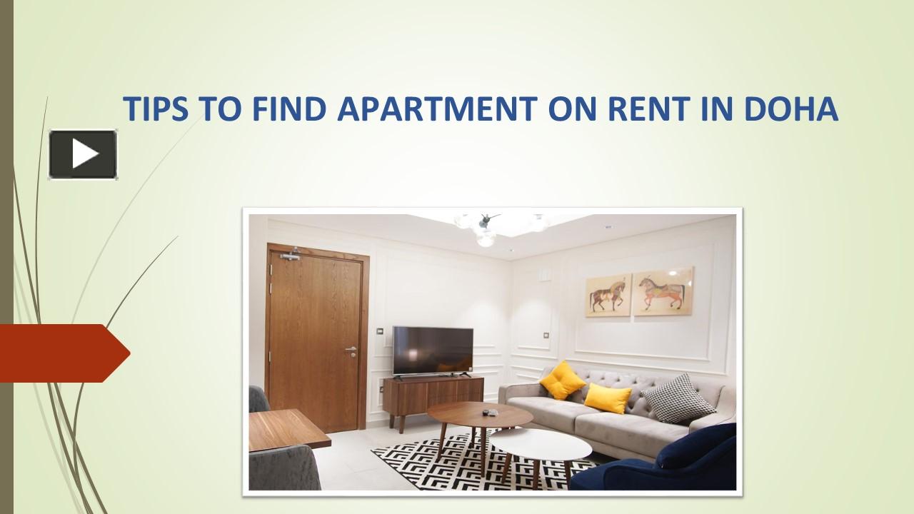 PPT TIPS TO FIND APARTMENT ON RENT IN DOHA PowerPoint presentation