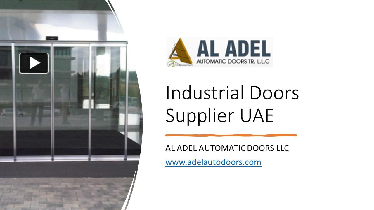 PPT Industrial doors supplier UAE PowerPoint presentation free to