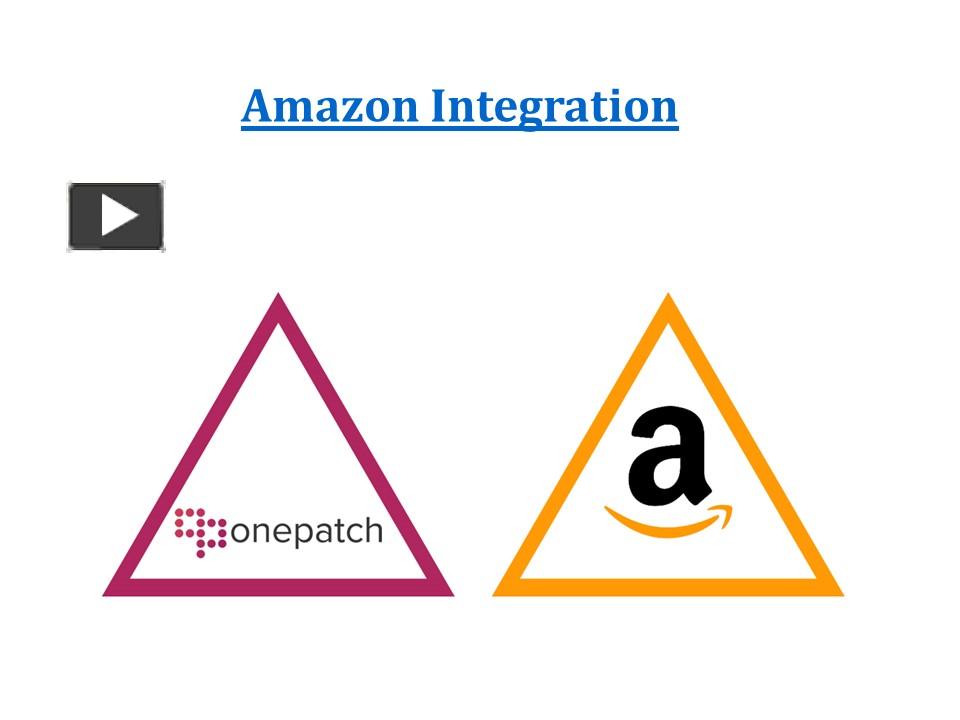 PPT MultiChannel Amazon Integration Amazon Order and Inventory Management OnePatch