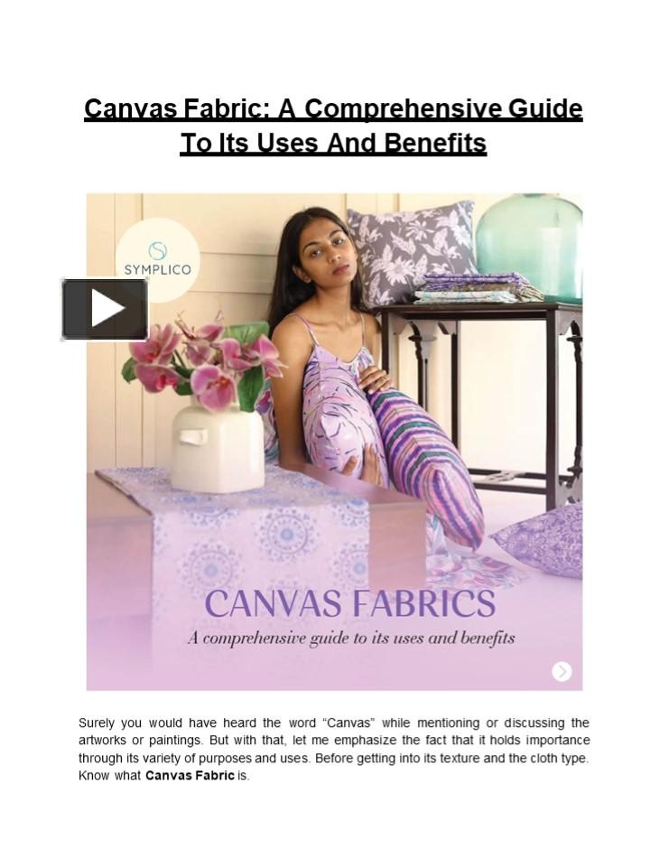 PPT Canvas Fabric A Comprehensive Guide To Its Uses And Benefits