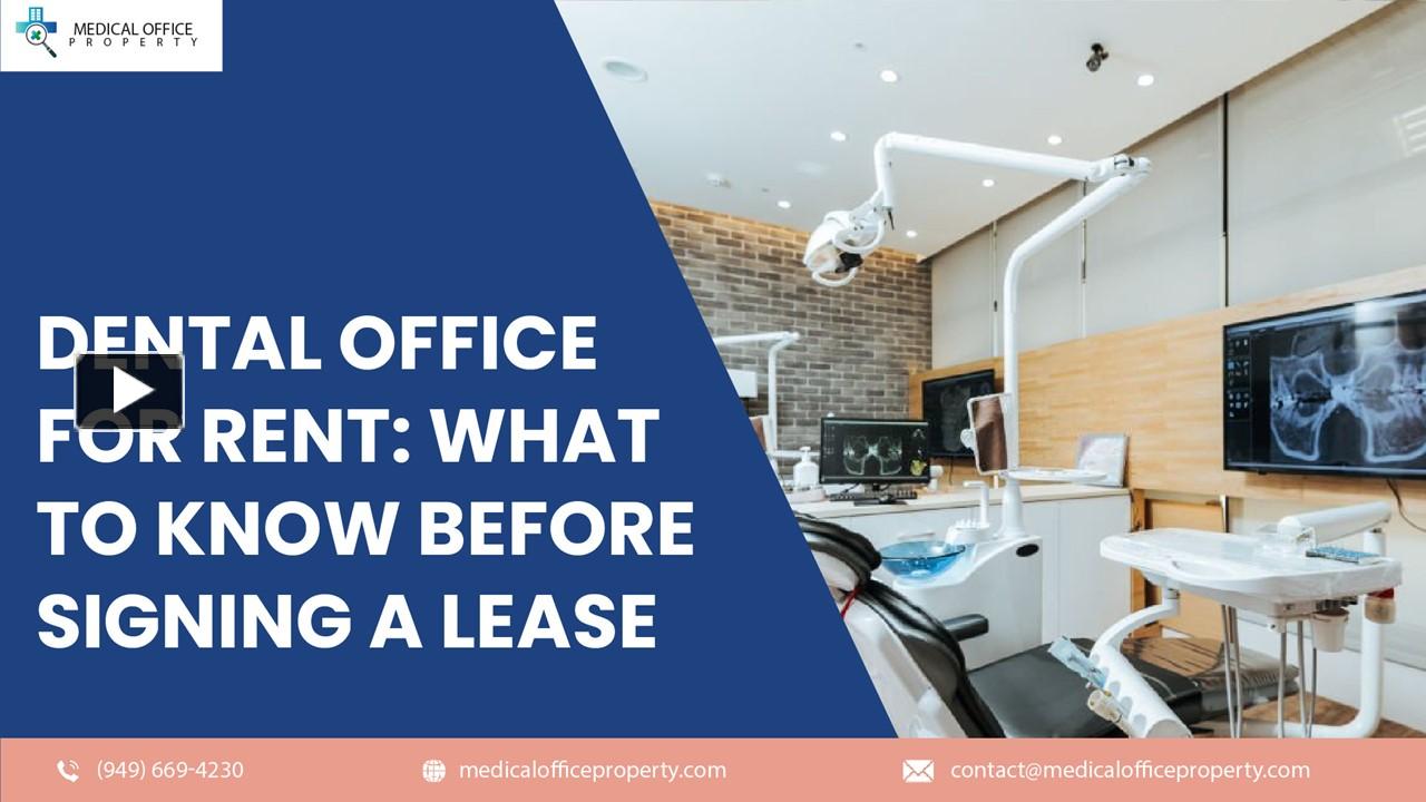 PPT Dental Office For Rent What To Know Before Signing A Lease