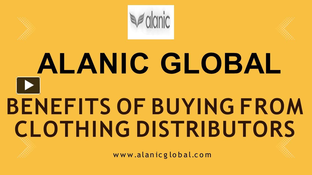 PPT BENEFITS OF BUYING FROM CLOTHING DISTRIBUTORS PowerPoint