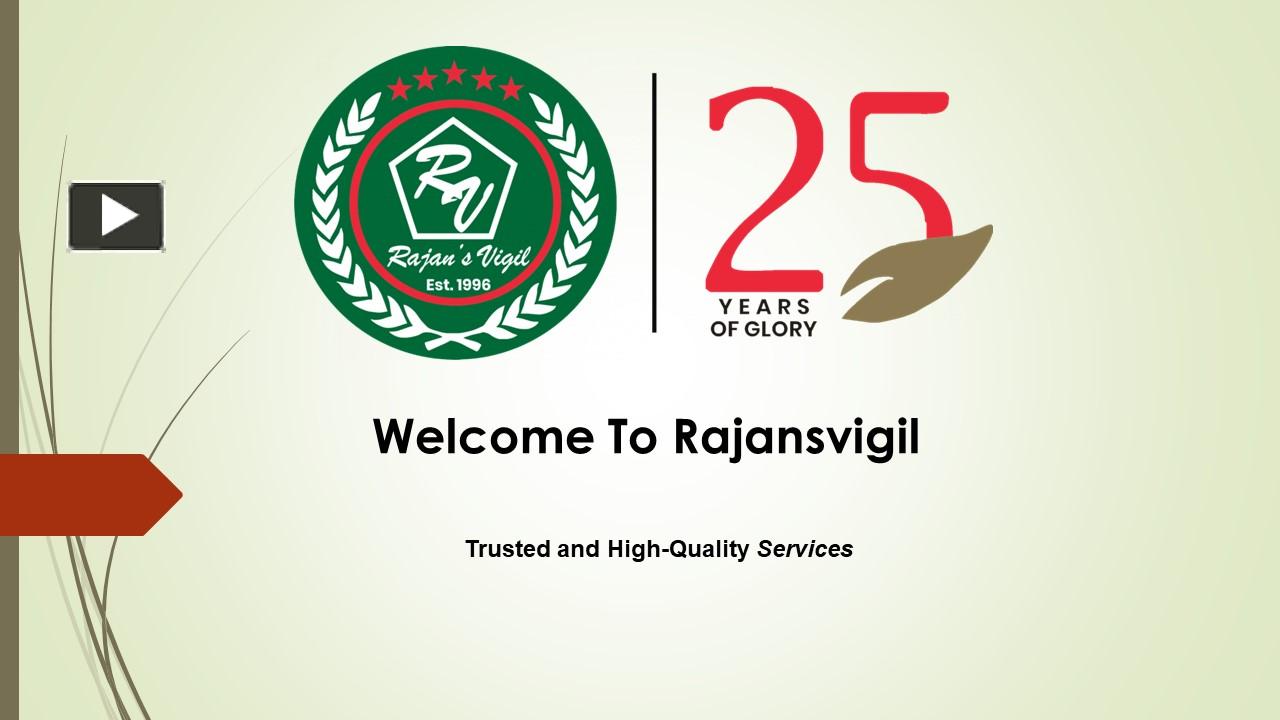 PPT Security Services Companies in Bangalore at Rajan’s Vigil