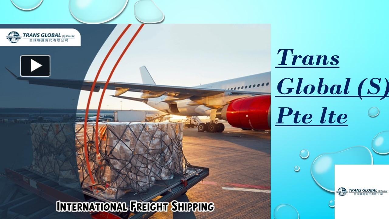 PPT Major Responsibilities of International Freight Shipping
