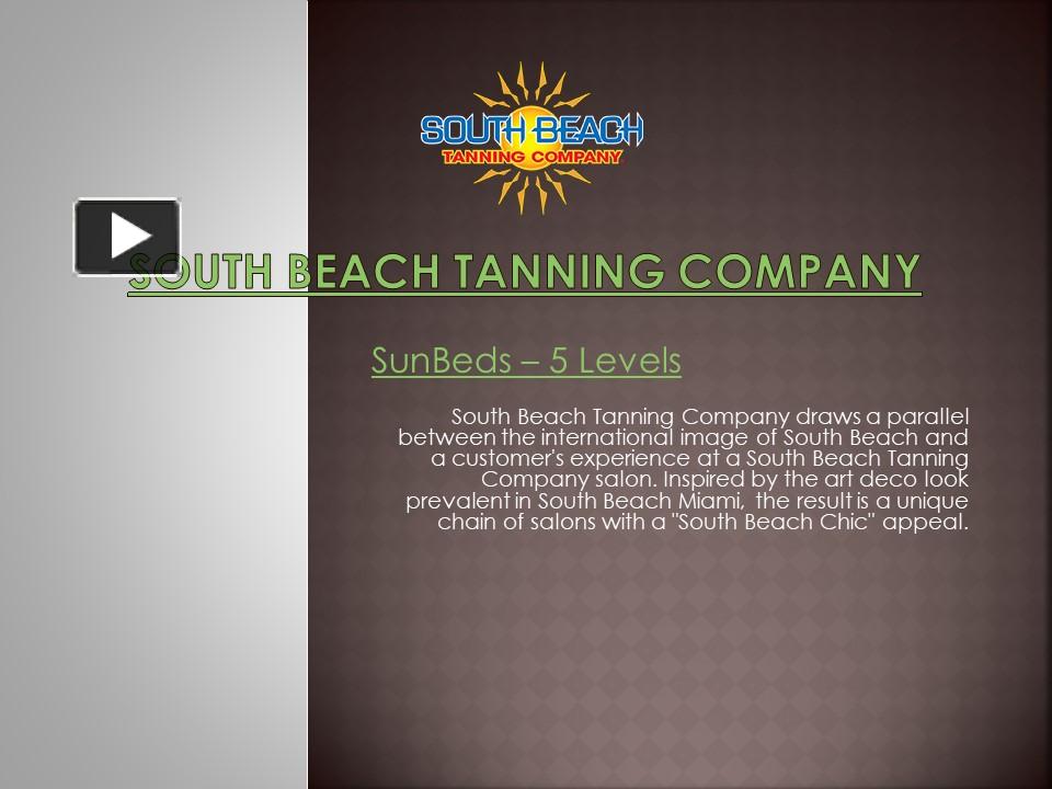 PPT Different Types of Tanning Beds and Sunbeds PowerPoint