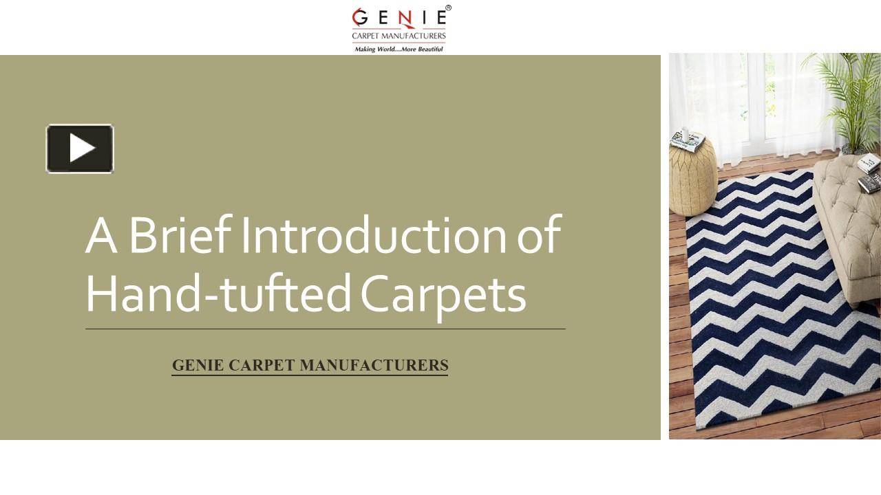 PPT A Brief Introduction of Handtufted Carpets PowerPoint