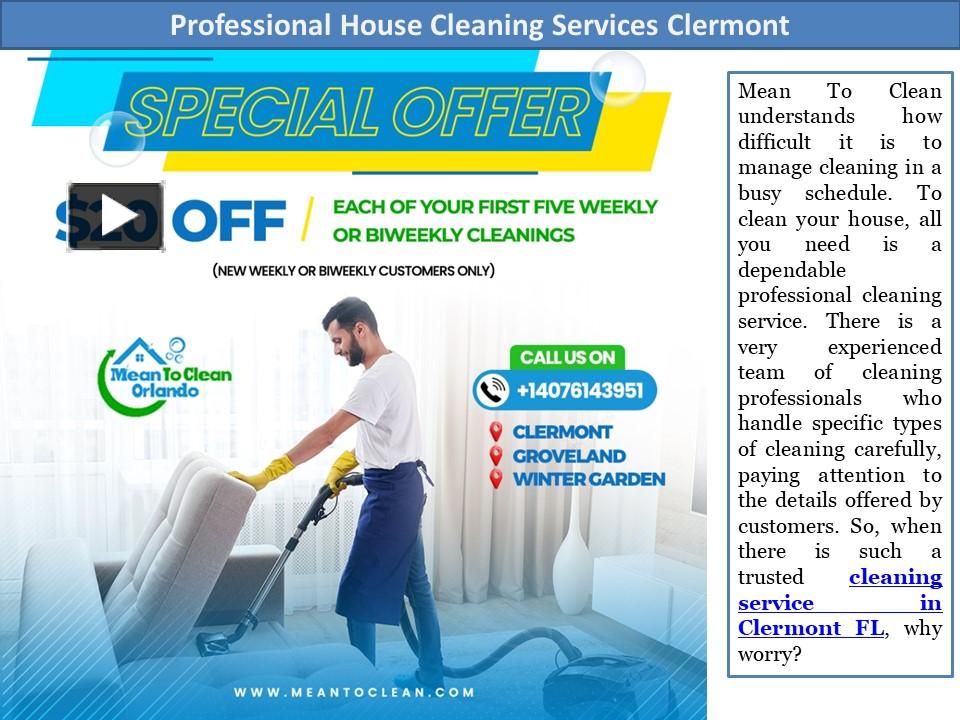 PPT Professional House Cleaning Services Clermont PowerPoint