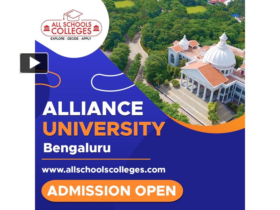 PPT Alliance University Admission 2023 PowerPoint presentation free