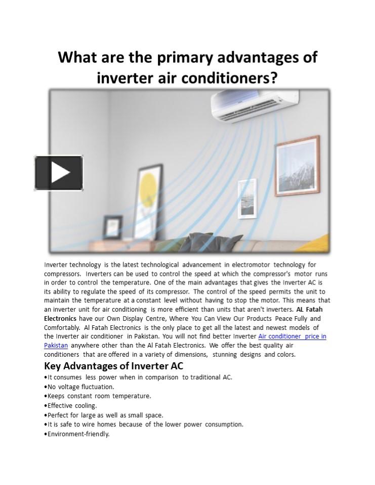 PPT What are the primary advantages of inverter air conditioners