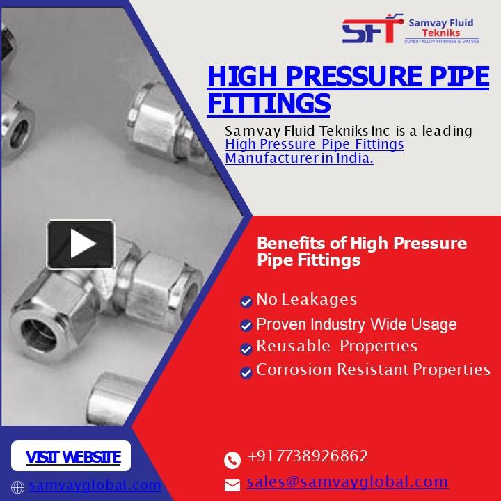 PPT High Pressure Pipe Fittings Instrumentation Tube Fittings