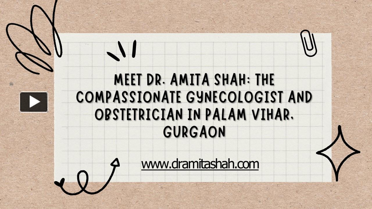 PPT DR AMITA SHAH Global Women’s Clinic PowerPoint presentation