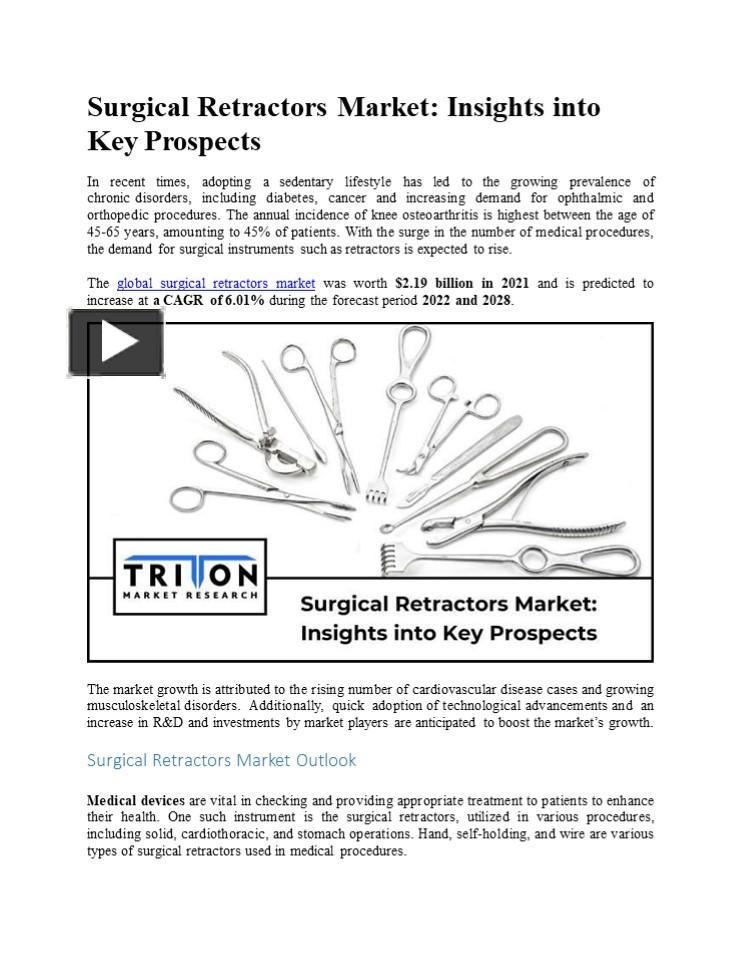 PPT Surgical Retractors Market Insights into Key Prospects PowerPoint presentation free to