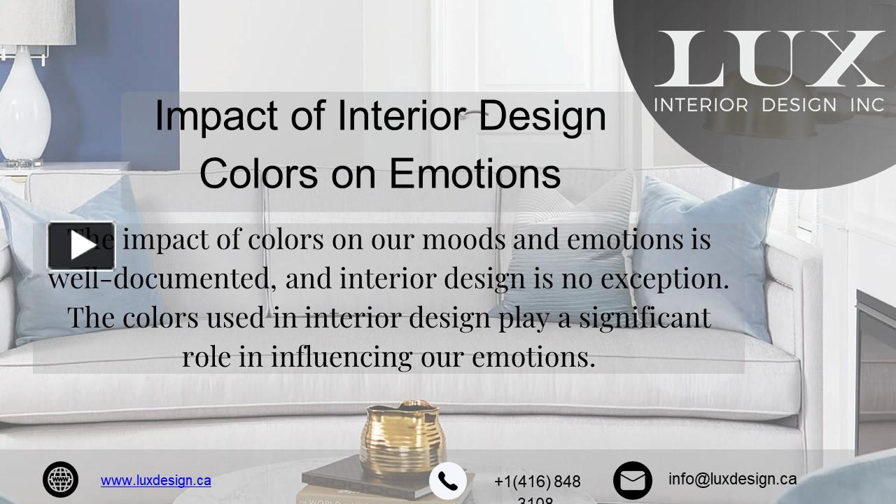 PPT How Interior Design Colors Affect Your Emotions. PowerPoint