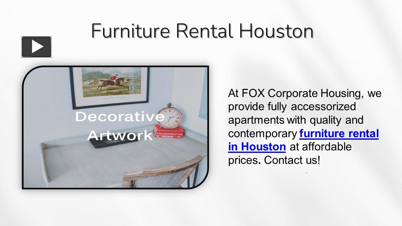 PPT Furniture Rental Houston PowerPoint presentation free to