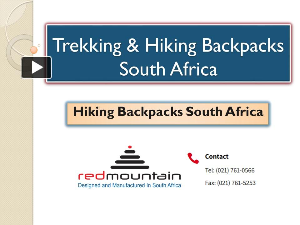 PPT Trekking & Hiking Backpacks South Africa PowerPoint presentation