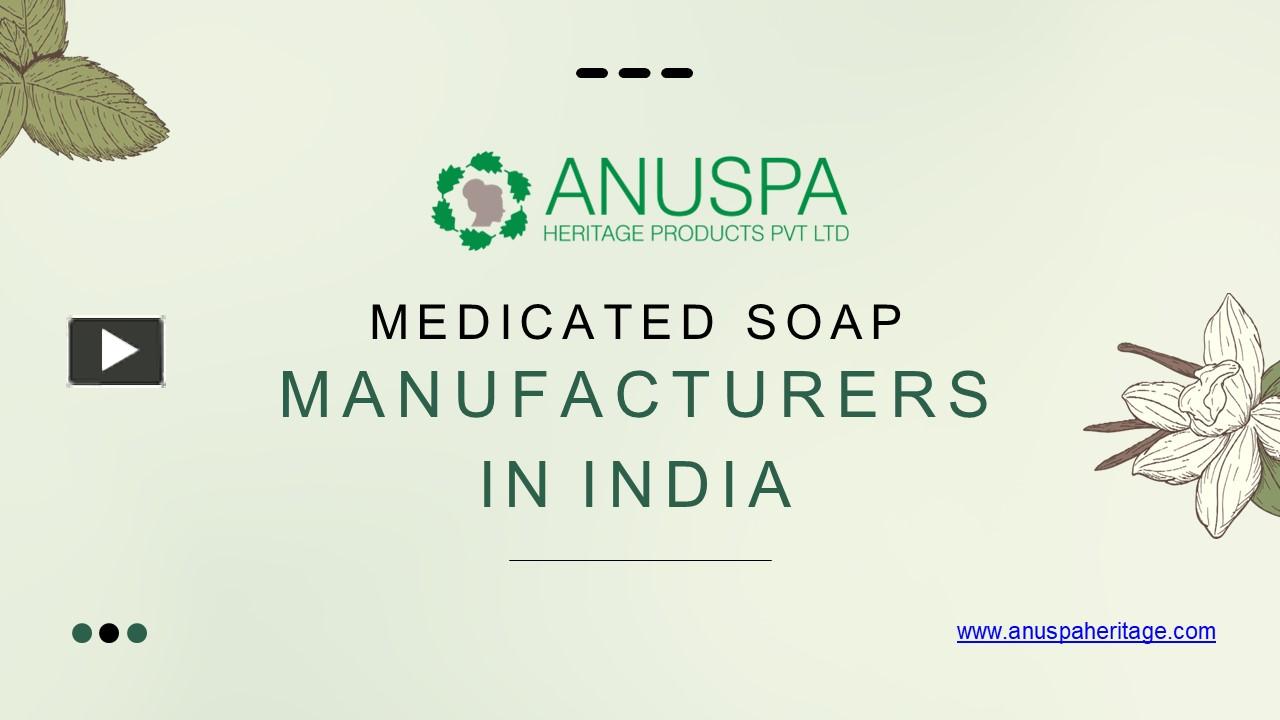 PPT Top Medicated Soap Manufacturers in India PowerPoint presentation